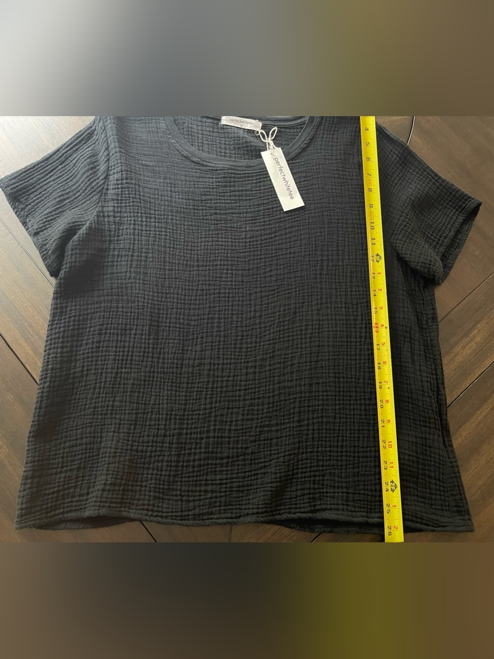NWT perfectwhitetee Charlotte Double Gauze Tee